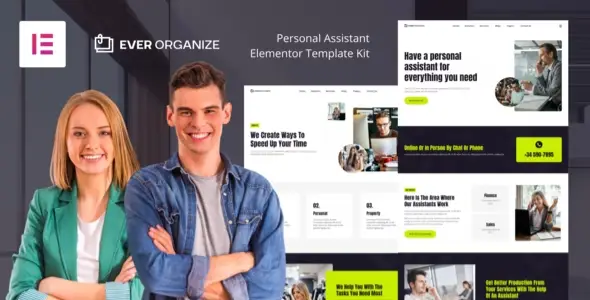 Ever Organize – Personal Assistant Elementor Template Kit